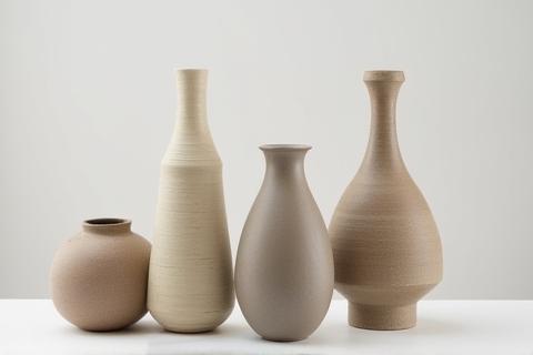 Collection of ceramic vases on discount